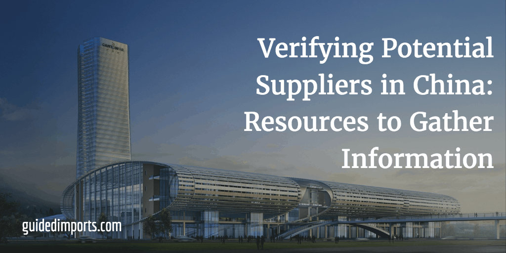 verifying Chinese suppliers