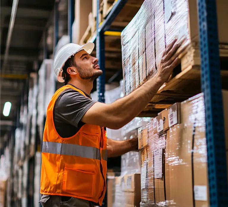 image of a china freight forwarder working in the factory